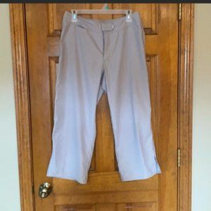Gray cropped hiking pants